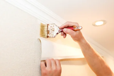 Pose de papier peint à Saint-Tugdual — revêtements muraux et toiles de verre